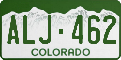 CO license plate ALJ462