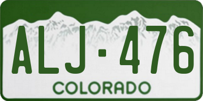 CO license plate ALJ476