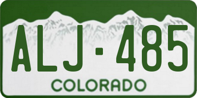 CO license plate ALJ485