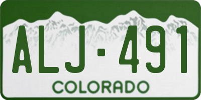 CO license plate ALJ491
