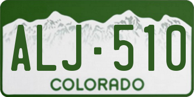 CO license plate ALJ510