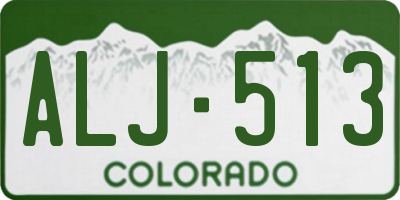 CO license plate ALJ513