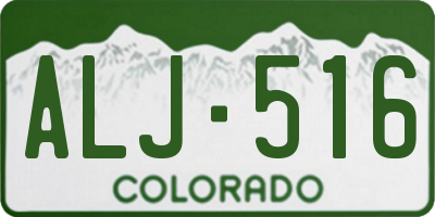 CO license plate ALJ516