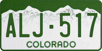 CO license plate ALJ517
