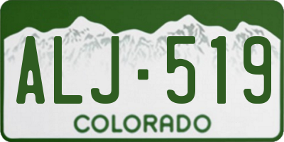 CO license plate ALJ519
