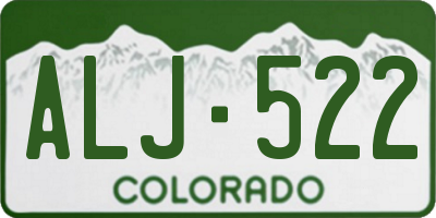 CO license plate ALJ522