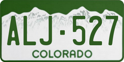 CO license plate ALJ527