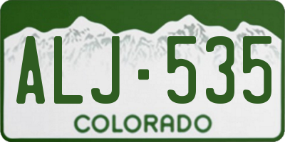 CO license plate ALJ535