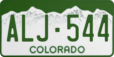 CO license plate ALJ544