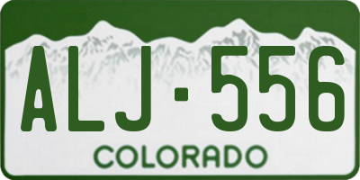 CO license plate ALJ556