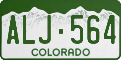 CO license plate ALJ564