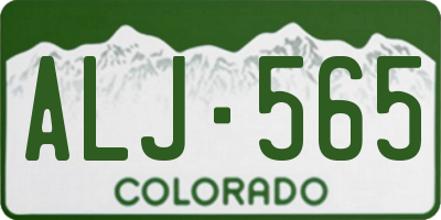 CO license plate ALJ565