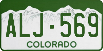 CO license plate ALJ569