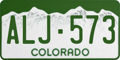 CO license plate ALJ573