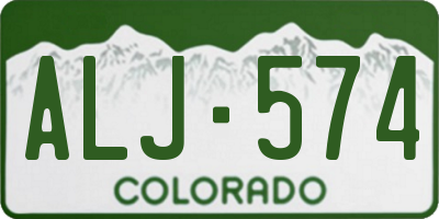 CO license plate ALJ574