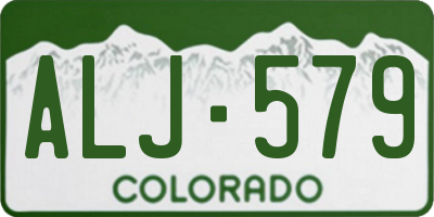 CO license plate ALJ579