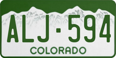 CO license plate ALJ594