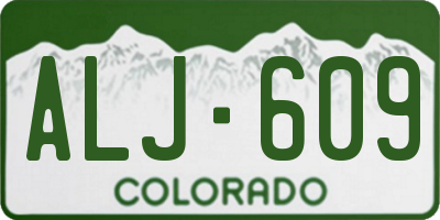 CO license plate ALJ609