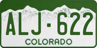 CO license plate ALJ622