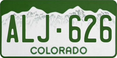 CO license plate ALJ626