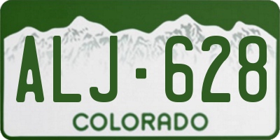 CO license plate ALJ628