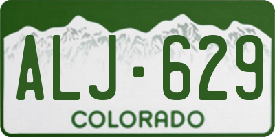 CO license plate ALJ629