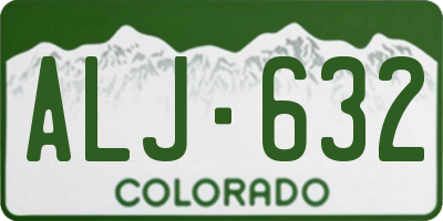 CO license plate ALJ632