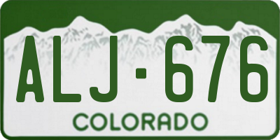CO license plate ALJ676