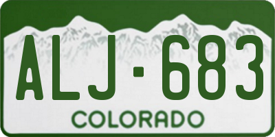 CO license plate ALJ683