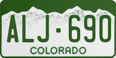 CO license plate ALJ690