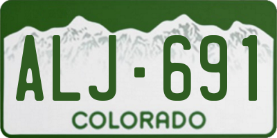 CO license plate ALJ691