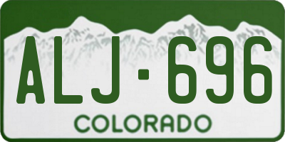 CO license plate ALJ696