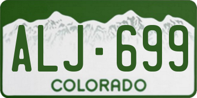 CO license plate ALJ699