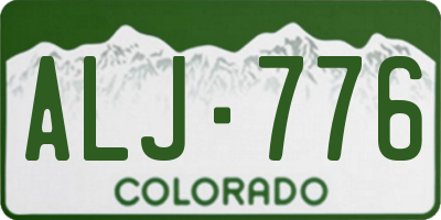 CO license plate ALJ776