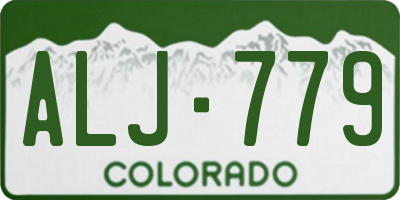 CO license plate ALJ779