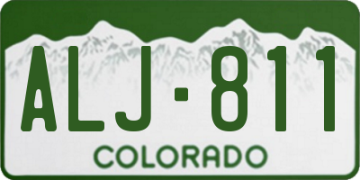 CO license plate ALJ811