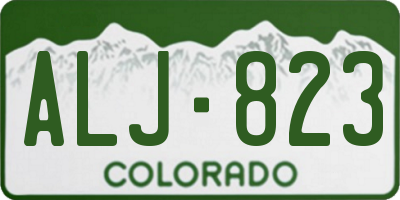 CO license plate ALJ823