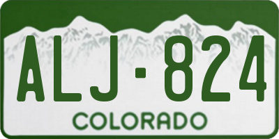 CO license plate ALJ824