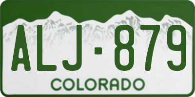 CO license plate ALJ879
