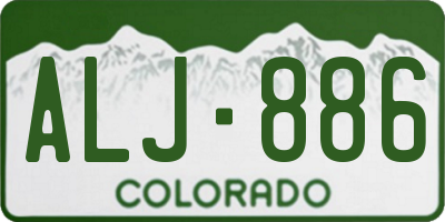 CO license plate ALJ886