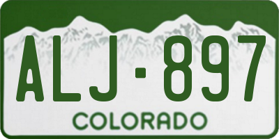 CO license plate ALJ897