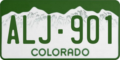 CO license plate ALJ901
