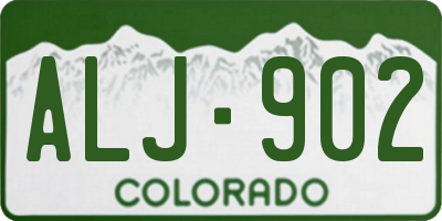 CO license plate ALJ902