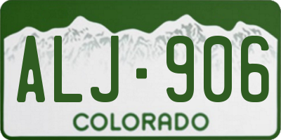 CO license plate ALJ906