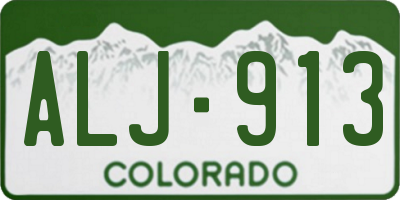 CO license plate ALJ913