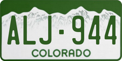 CO license plate ALJ944