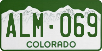 CO license plate ALM069