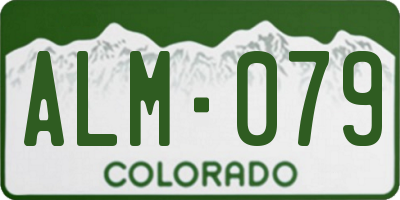 CO license plate ALM079