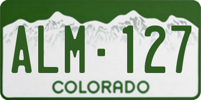 CO license plate ALM127