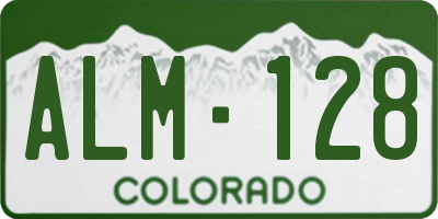 CO license plate ALM128